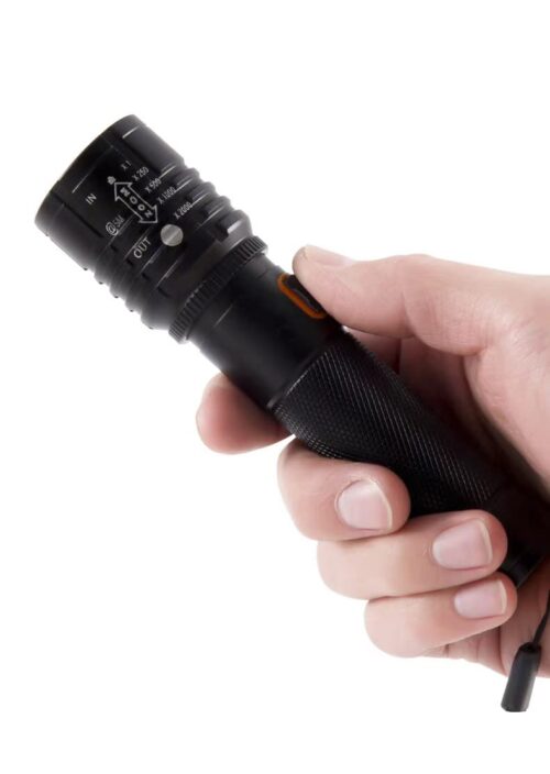 MZ 035 (ZOOMABLE LED Metal Torch) 4 Modes Flashlight, Super Bright Cree T6 LED Light Torch - Image 2