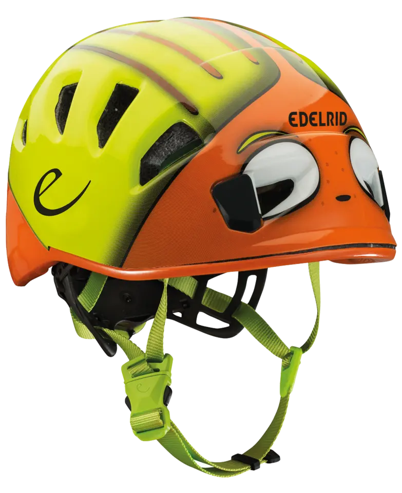 EDELRID KIDS SHIELD Softshell Children’s climbing helmet | light, comfortable and safe(SAHARA-OASIS)