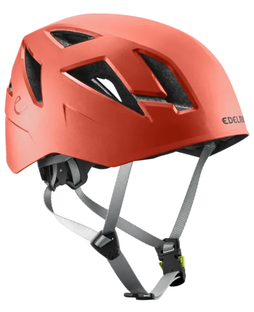 EDELRID ZODIAC Robust climbing helmet | Ventilation, wear comfort, and durability | HYBR (RED)
