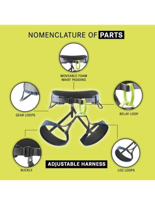 Edelrid Moe Harness MEDIUM SIZE (First partially recycled sports climbing harness on the market) - Image 2