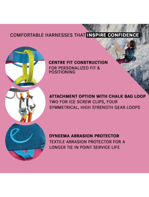 Edelrid Jayne Harness SMALL SIZE (Comfortable all-round climbing harness for women) - Image 4