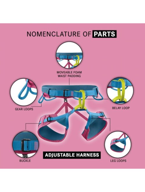 Edelrid Jayne Harness SMALL SIZE (Comfortable all-round climbing harness for women) - Image 3
