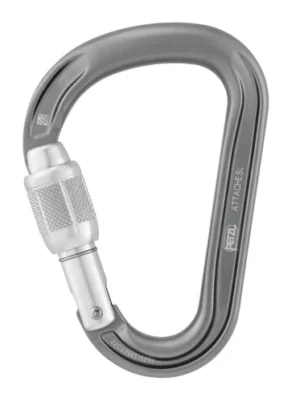 Petzl Attache Screw-Lock Carabiner Gray